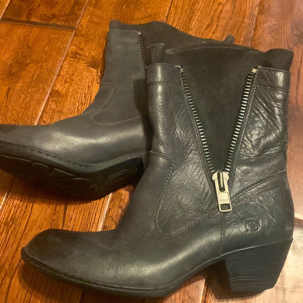 Born Two-Toned Leather Boots - Women’s Size 8.5